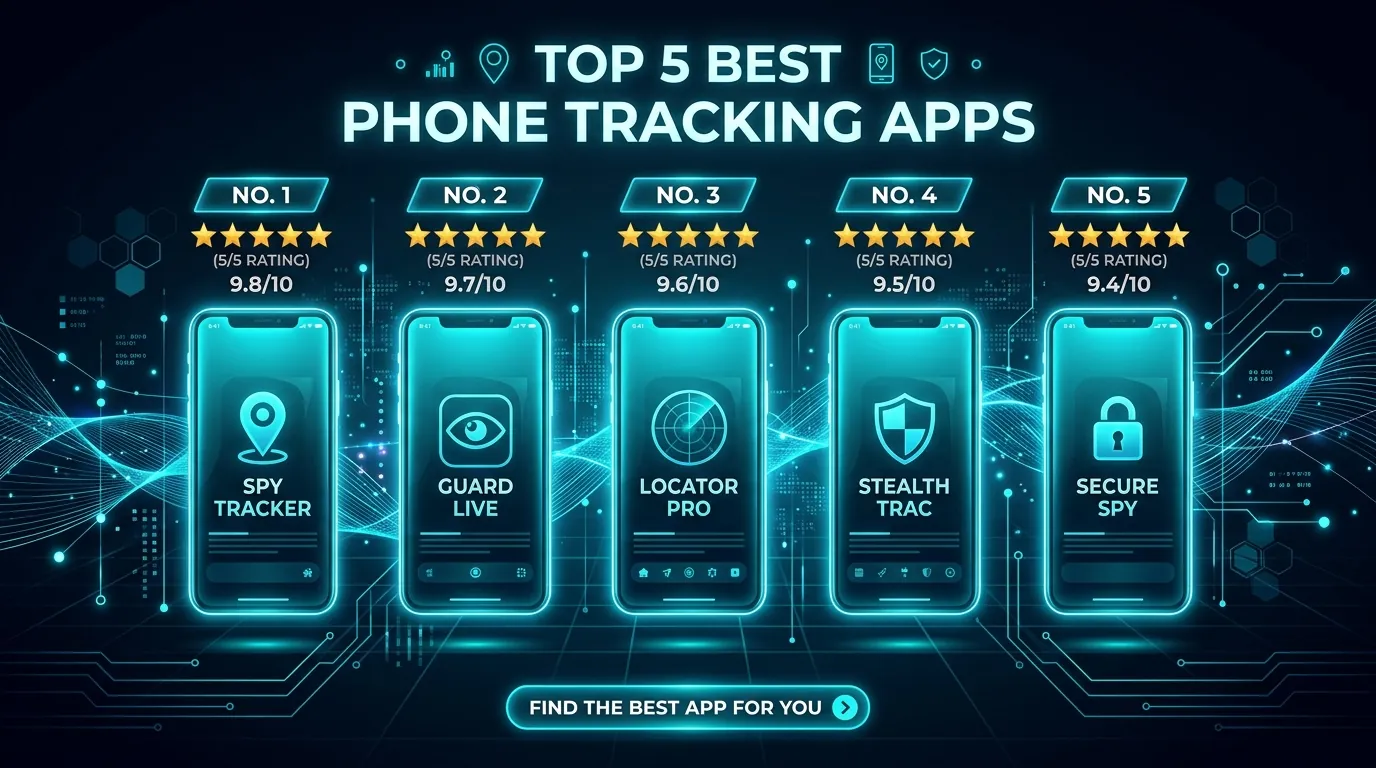 Top 5 des Logiciels d'Espionnage de Téléphone Portable (Comparatif 2026)
